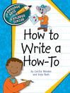 Cover image for How to Write a How To